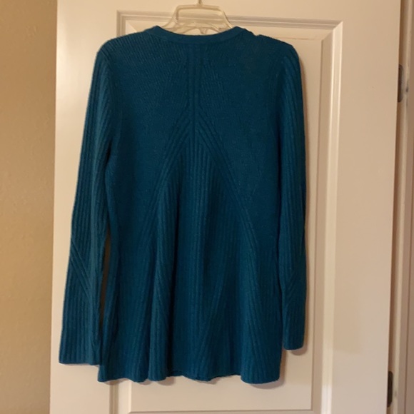 Cabi Bluegreen Sweater Size Medium - Picture 2 of 3